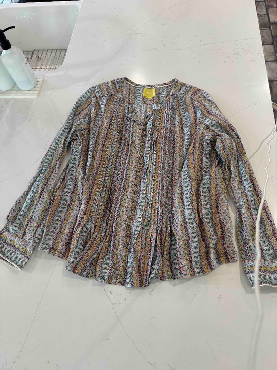 Maeve Tops - Maeve Anthropologie Pintuck Top Sz XL